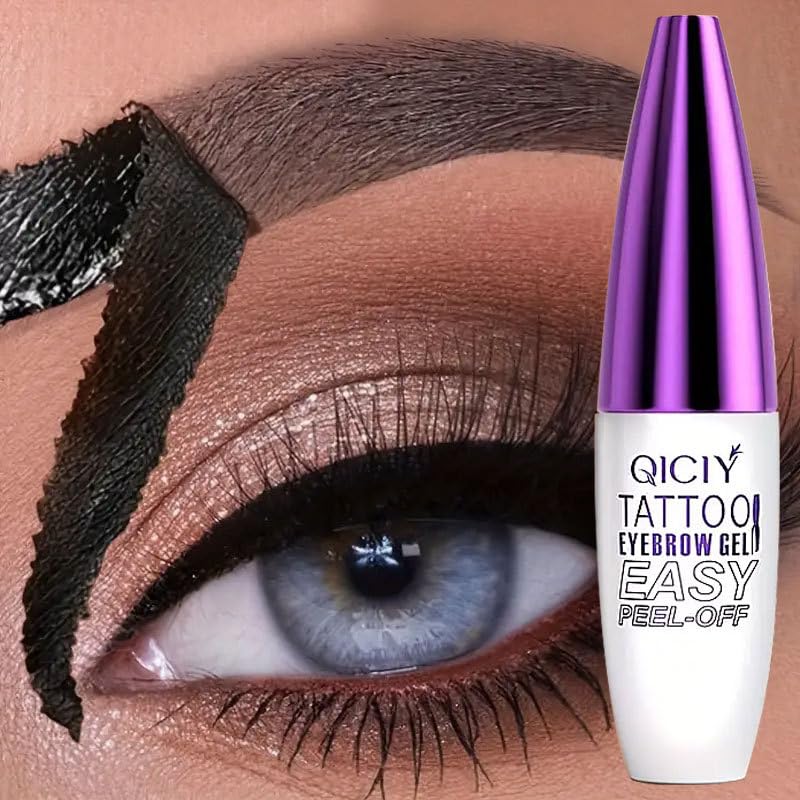 2pcs Gray Brown Tattoo Eyebrow Gel Tinting, Waterproof & Transfer-proof for Fuller Brows, Suitable for All Skin Types (Gray Brown, 2Pcs)