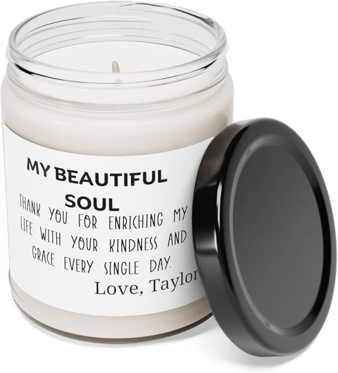 Happy Anniversary Candle, Anniversary Candle Gifts for Men Husband Wife, Couples Gifts, Birthday Gifts for Her, Girlfriend, Boyfriend, Soy Scented Candle for Couple, Anniversary Couples Gifts Ideas