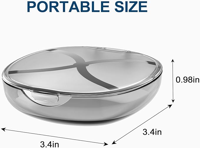 Retainer Case with Vent Holes, Mouth Guard Case Dental Storage Container (White)