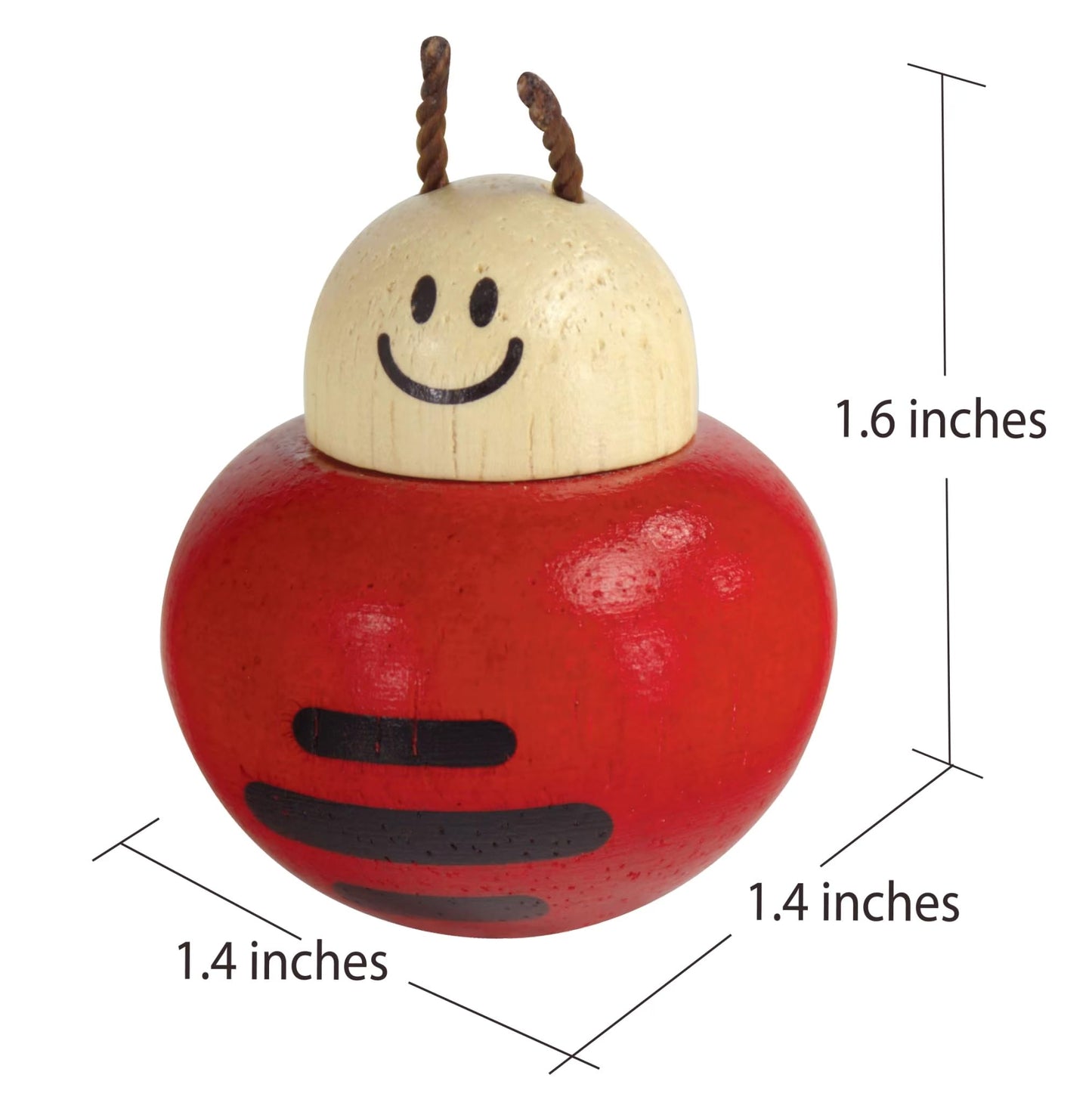 I'm Wooden Music Box Mechanism - Rock n Roll Dancing Bug on Flower Playing Minuet No.3 for Kids (Ladybug)
