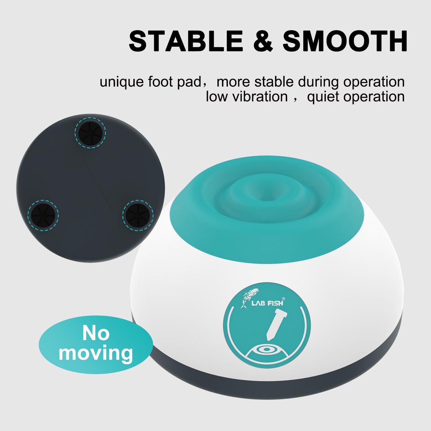 LAB FISH Vortex Model Paint Shaker(Powerful Model) Lab Vortex Mixer for Miniature Bottles,Lash Glue,Nail Polish,Pigment,Eyelash