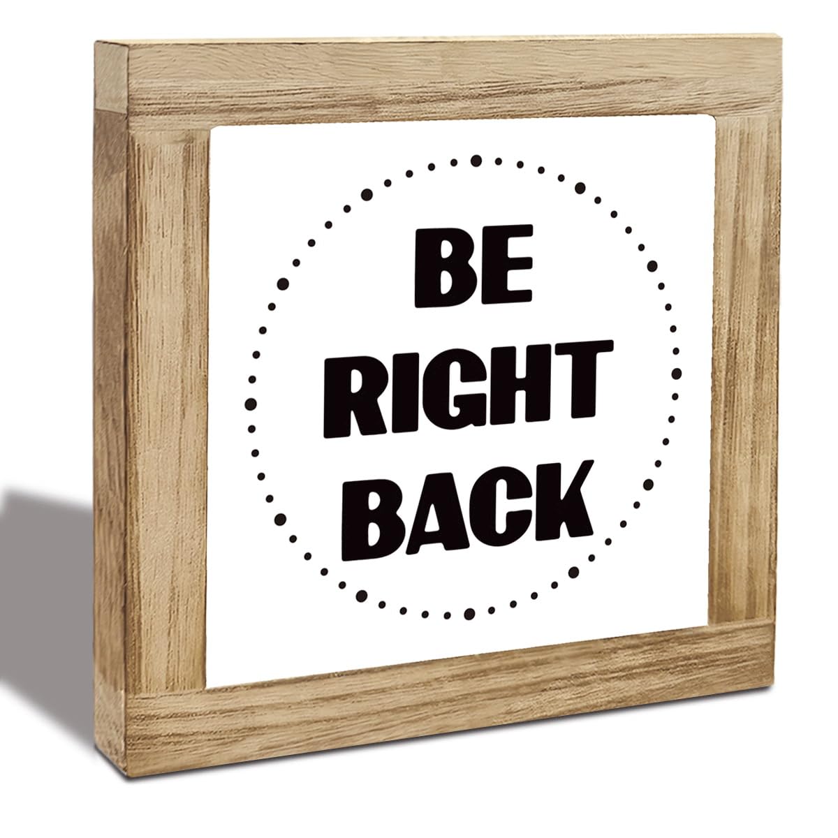 Office Desk Sign, Be Right Back Signs, Office Decor Wooden Plaque Sign, Home Offices Decor, Workspace Tabletop Decoration for Shelf Offices Desk Accessories
