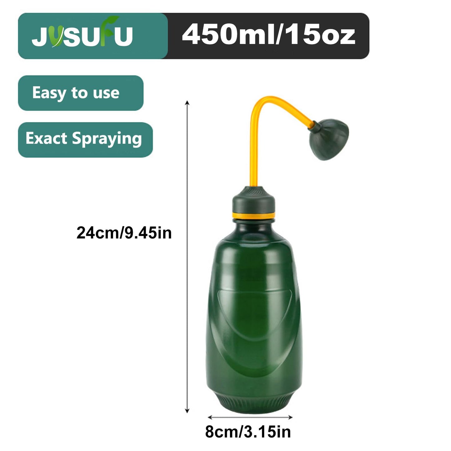 Watering Can for Seedlings, Small Watering Can for House Plant Garden Flower 0.45L (Green)