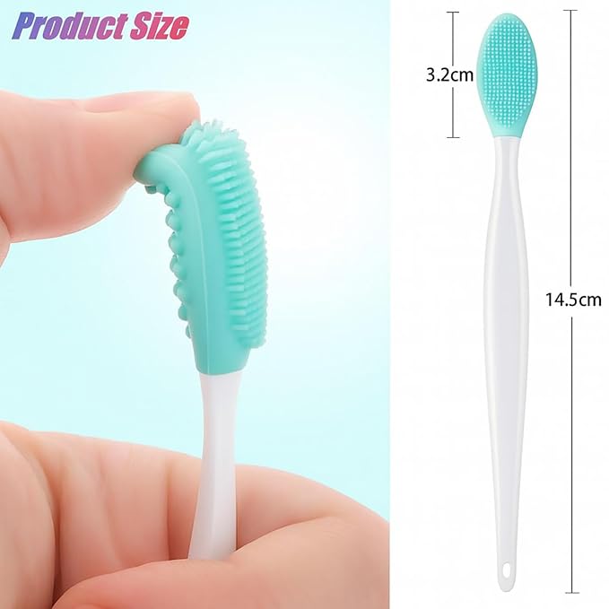 30Packs Double Sided Silicone Lip Scrub Brushes Multicolor Soft Cleaning Exfoliating Lip Brush Tool for Smoother,Softer,Brighter,and Healthier Lip
