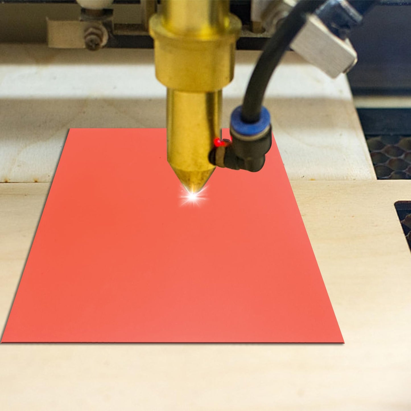 Frddiud Rubber Stamp Sheets for Laser Engraving Machine, 2 PCS A4 Size Engraving Soft Rubber Mats for Laser Cutter to Make Rubber Stamps, Ink Stamp Pads Engraving Tools & Supplies (Orange)