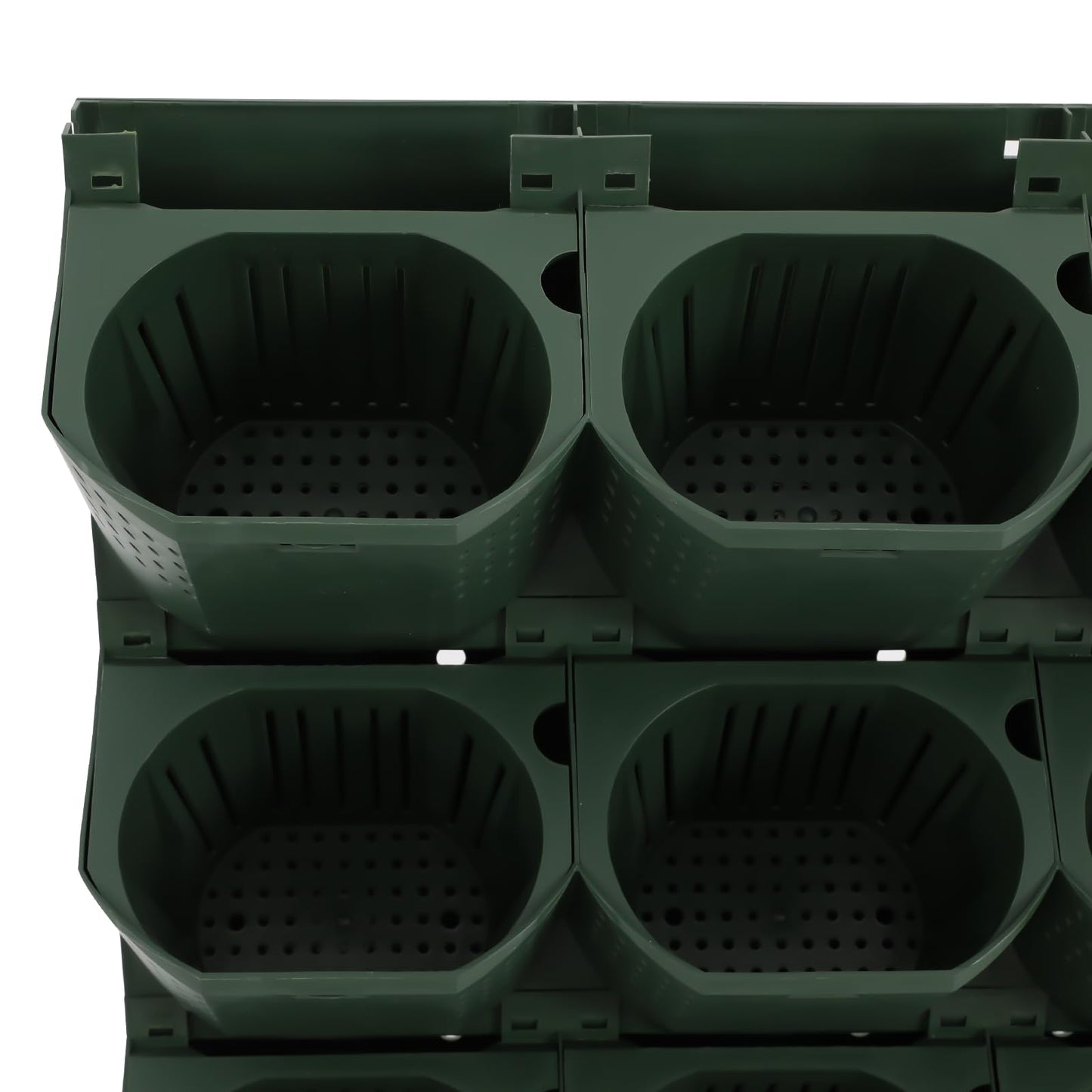 Self Watering Wall Planter with 18/36 Pots Vertical Garden for Indoor Outdoor Plants Hydroponics Growing System Wall-Mounted Stackable Planter for Herbs Flowers Vegetables Home Decor (Green, 36 Pots)