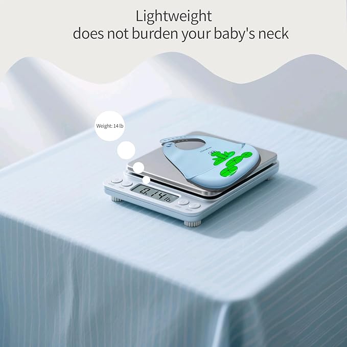 Silicone Baby Bibs – Adjustable, Soft, Waterproof & Durable, with Large Food-Catching Pocket, Feeding-Friendly