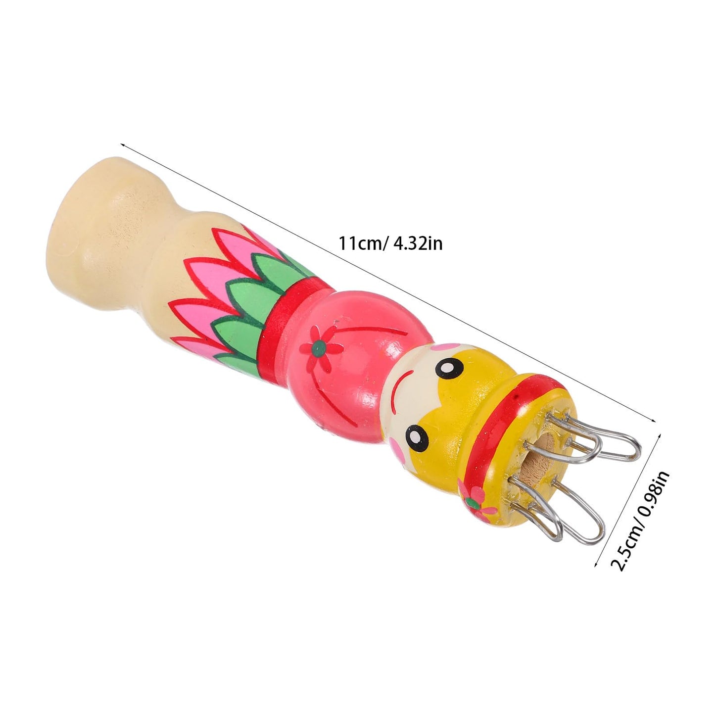Healifty 2Pcs DIY Hand Tool Set with Doll and Point Needle 4.33In Weaving and Knitting Tools for Kids and Artists Craft Yarn Projects