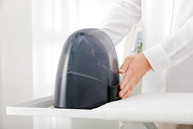 Panasonic NI-WL700A Cordless Steam/Dry Iron, 1500W Wide Stainless Steel Plate, Black/Dark Blue