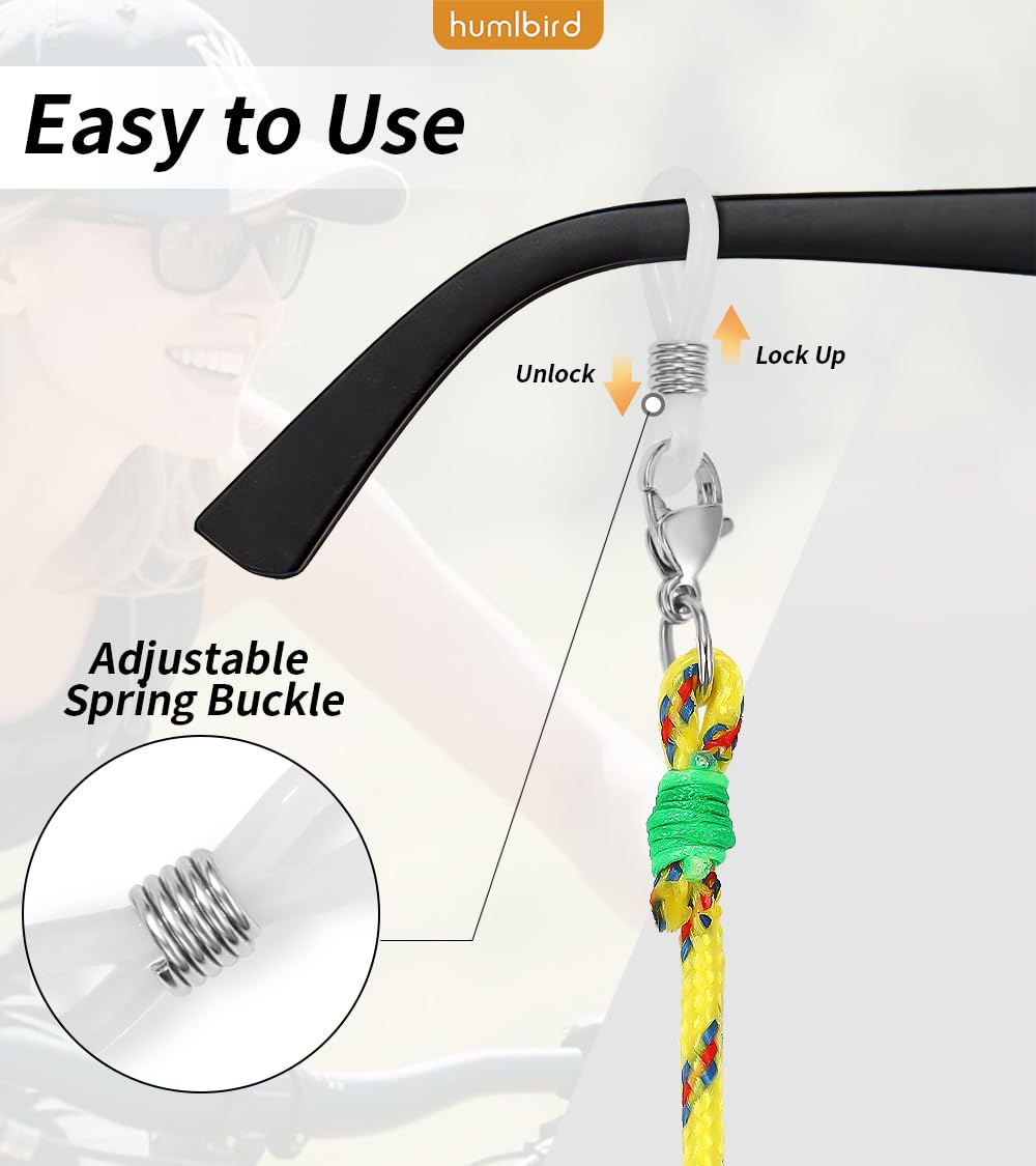 humlbird Glasses Strap Eyeglass Holder Strap for Eyewear Eye Glass Chain for Women Yellow