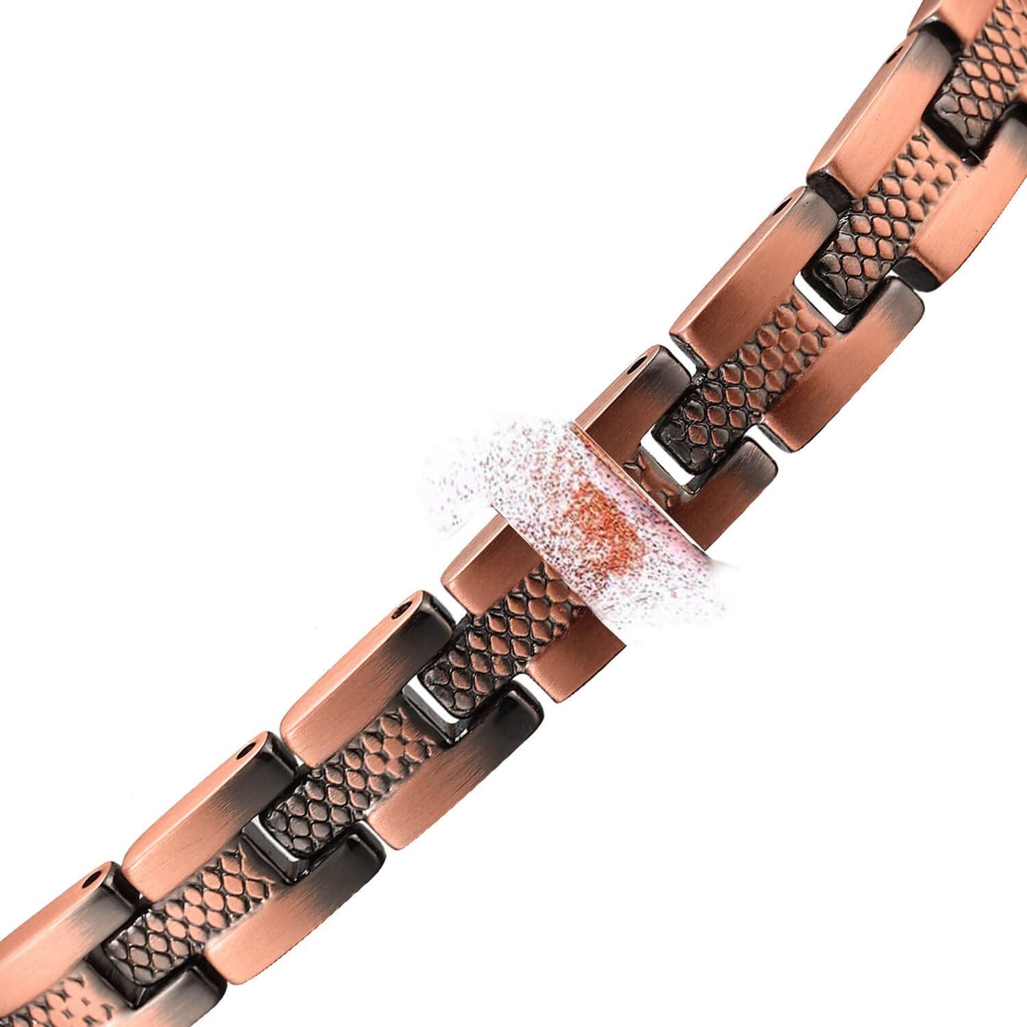 MagEnergy or Women 99.9% Pure Copper Magnetic with Ultra Strength Magnets 9.8 Inch Adjustable Gift (Wheel Pattern)