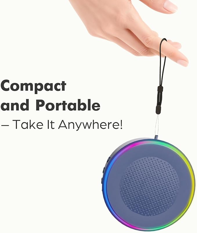 Gifts for Men Dad Him Husband Christmas - Blue Bluetooth Speaker with Phone Stand, Anniversary Birthday Gift for Teen Boy Boyfriend Women, Mens Stocking Stuffers - Ideal for Home/Kitchens/Outdoor/Desk