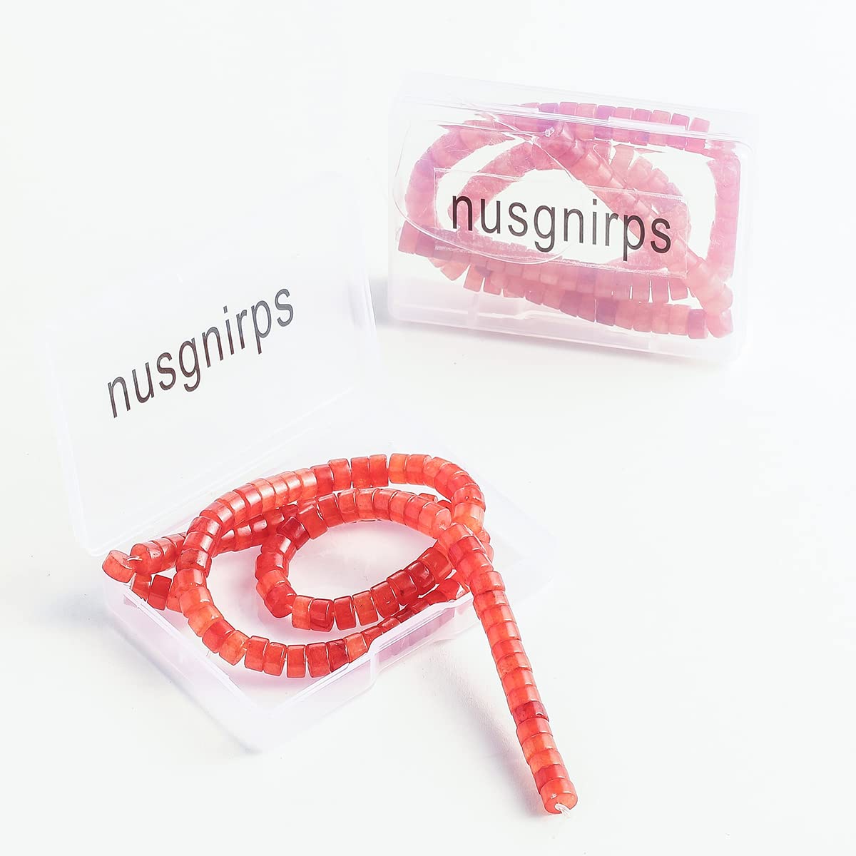 Natural Red Agate Stone Spacer Beads 6x3mm 38cm/str Flat Round Loose Semi Gemstone Caps for Making Bracelets Necklace