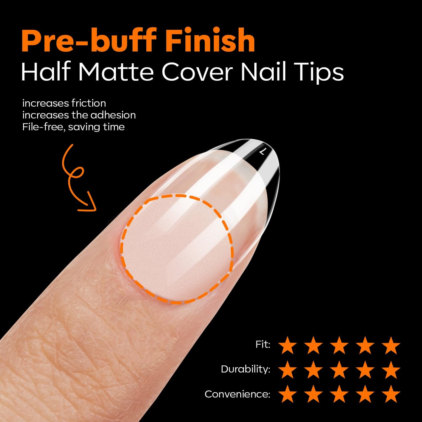 modelones Extra Short Almond Nail Tips, Pre-shaped Tips Gel Soft Fake Nails False Acrylic Clear Full Cover Press on Extension Kit Gel Manicure DIY at Home 216PCS 12Sizes