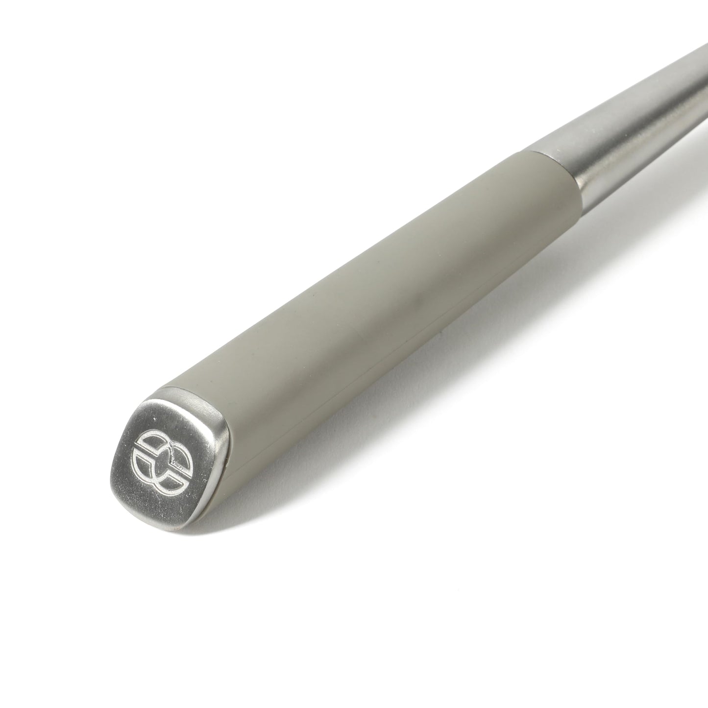 Calphalon Edge Stainless Steel Spaghetti Pasta Server w/Thermoplastic Rubber Handle - Taupe