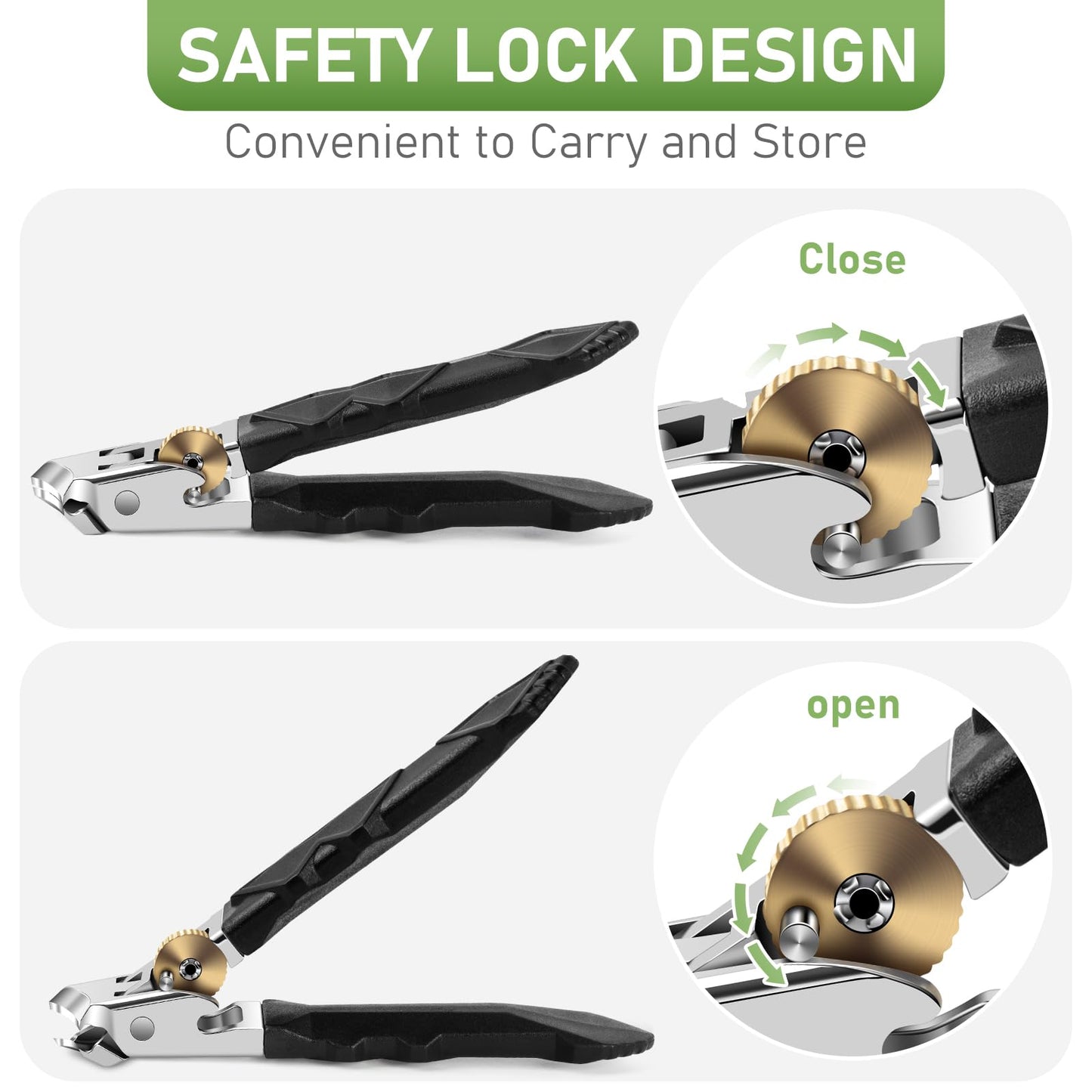 Toenail Clippers for Thick Toenails, Slanted Nail Clippers for Men, Heavy Duty Ingrown Toenail Clippers Nail Cutters, Ultra Sharp Wide Jaw Opening Nail Clippers with Long Handle