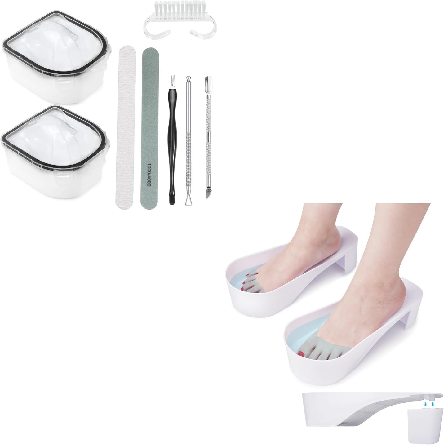 Yokilly Nail Soaking Bowl & Toe Soak off Bowl