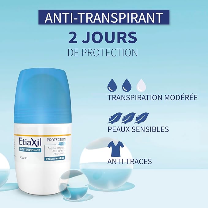 Etiaxil Anti-Perspirant Deodorant 48H Roll-on 2 x 50ml by Etiaxil