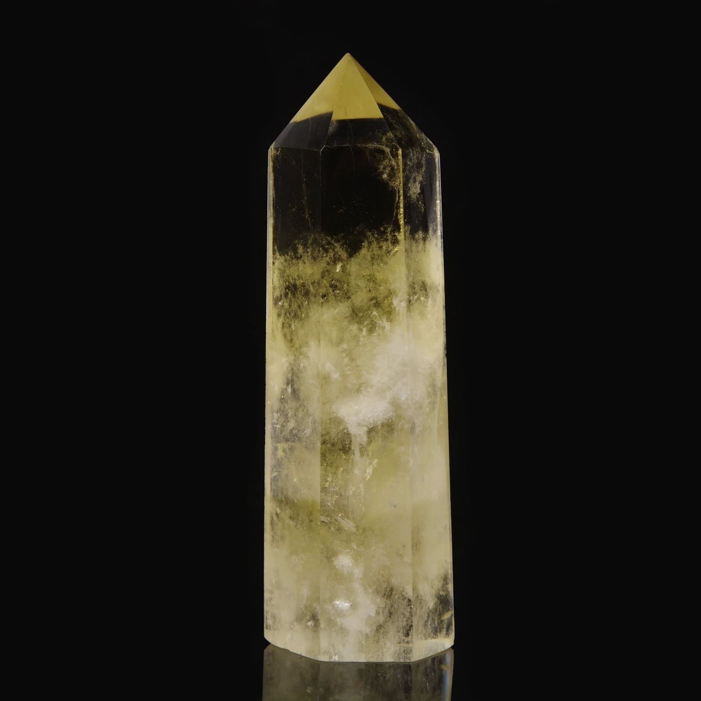 Large Citrine Crystal Tower Healing Crystal Wand For Spiritual Use Hexagonal Point Reiki Chakra Gemstone Home Office Decor