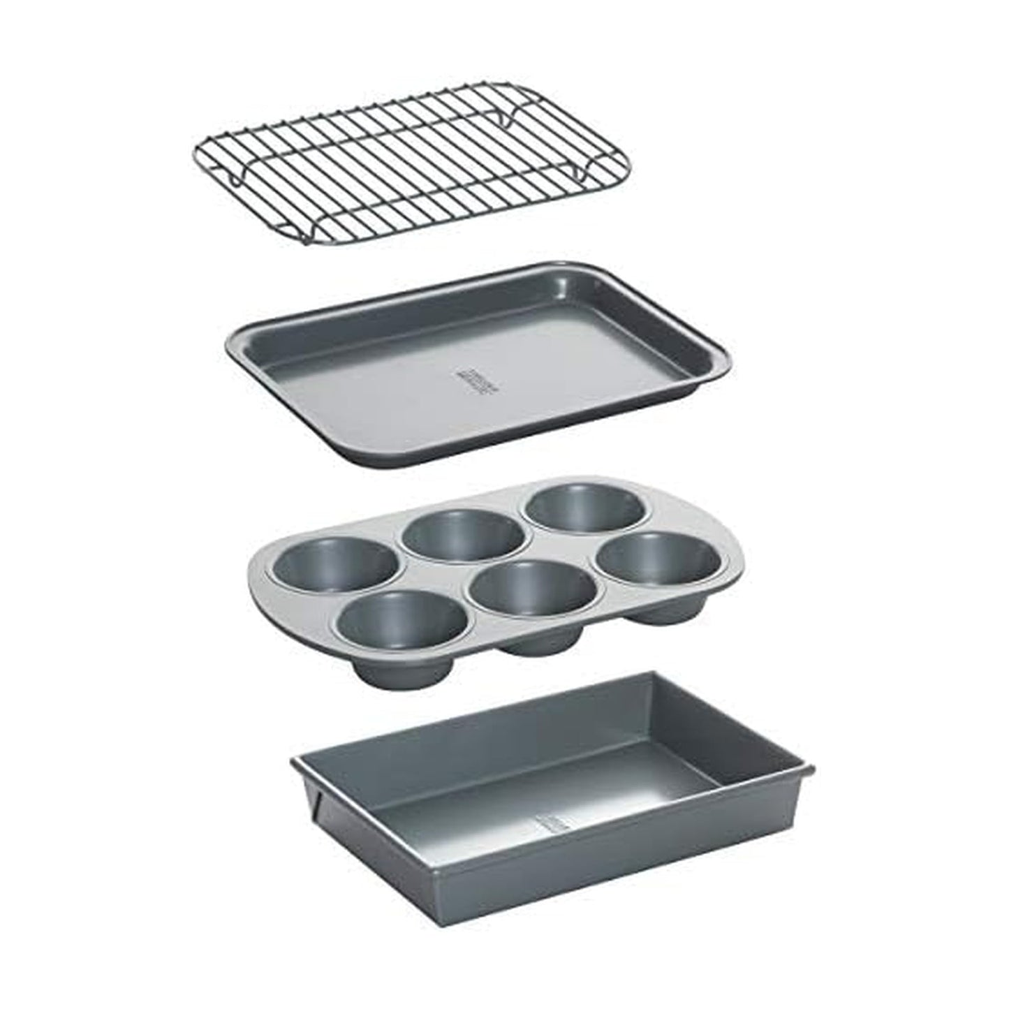 Chicago Metallic Professional 4-Piece Non-Stick Toaster Oven Set