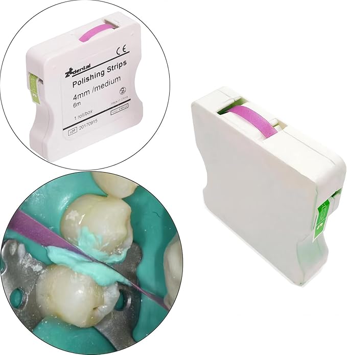 2Box Dental Polishing Strips, 4mm Tooth Interdental Resin Surface Sanding, Teeth Whitening Oral Care, Dental File for Teeth, Dentist Tools
