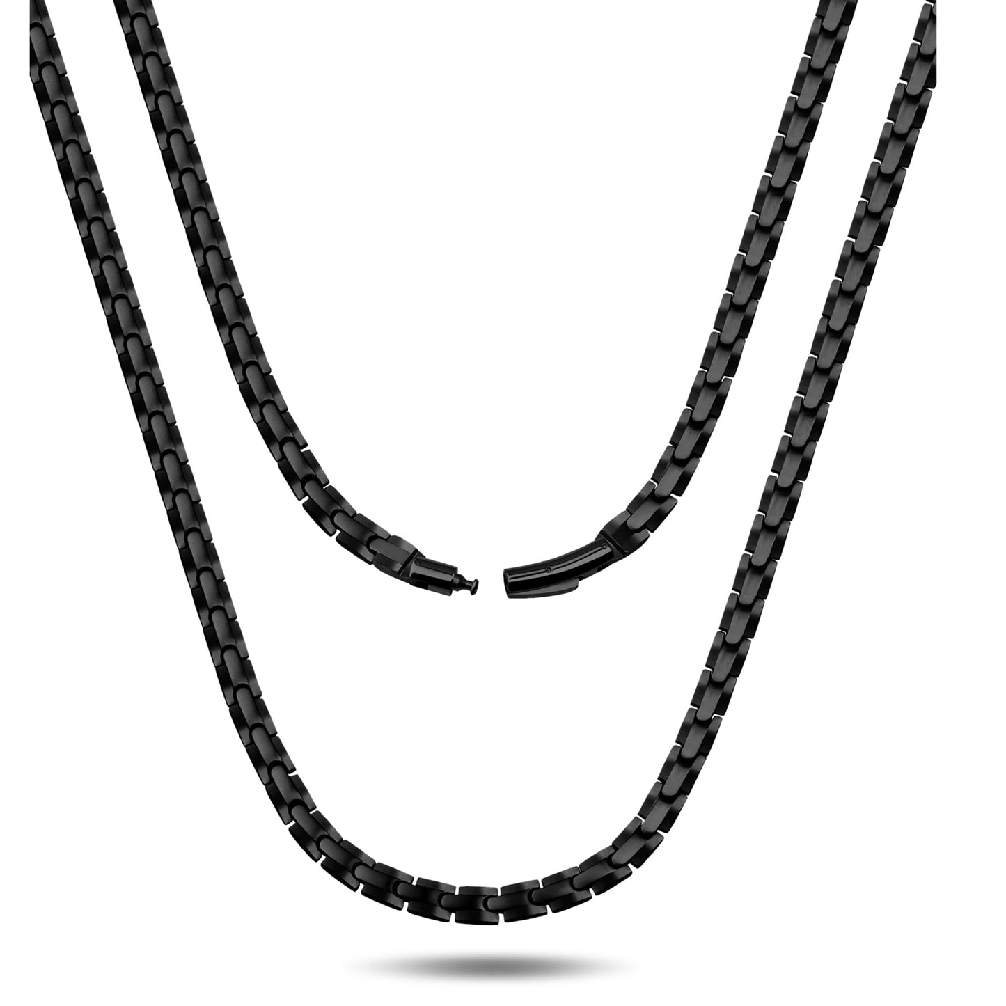 Jecanori Ultra Strength Magnetic Necklaces for Men & Women, Effective Stainless Steels Necklace with 62 Magnets