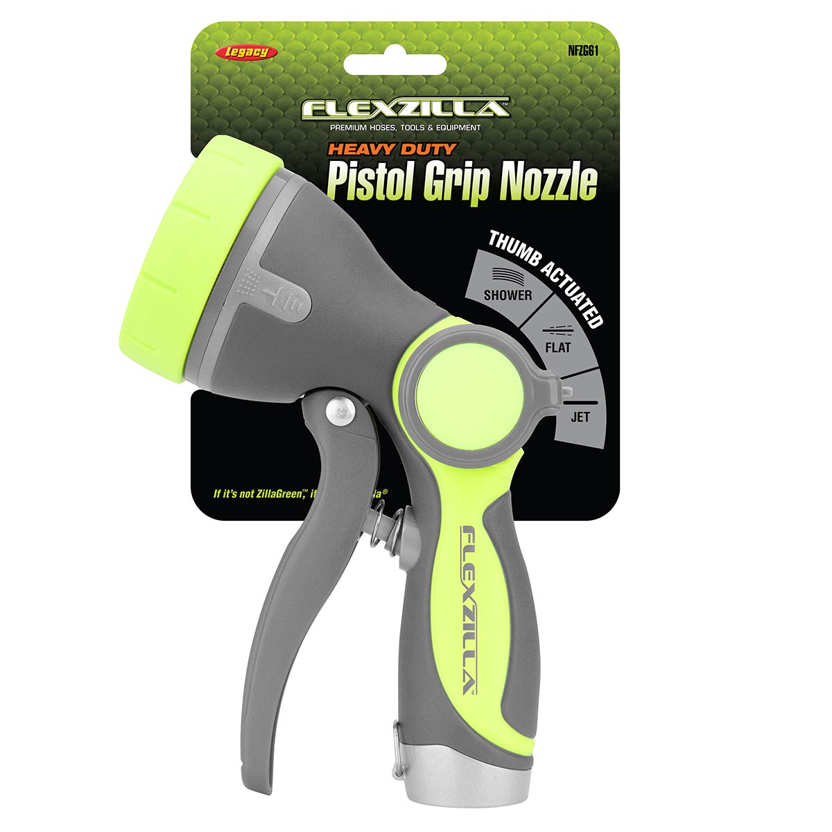 Flexzilla Heavy Duty Pistol Grip Garden Hose Nozzle Sprayer with Comfortable Grip & Durable Construction