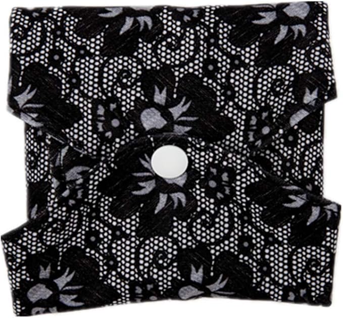 5 XS Panty Liners 1 Wet Bag Cloth Menstrual Pads Reusable Washable (Lace,XS Panty Liners)