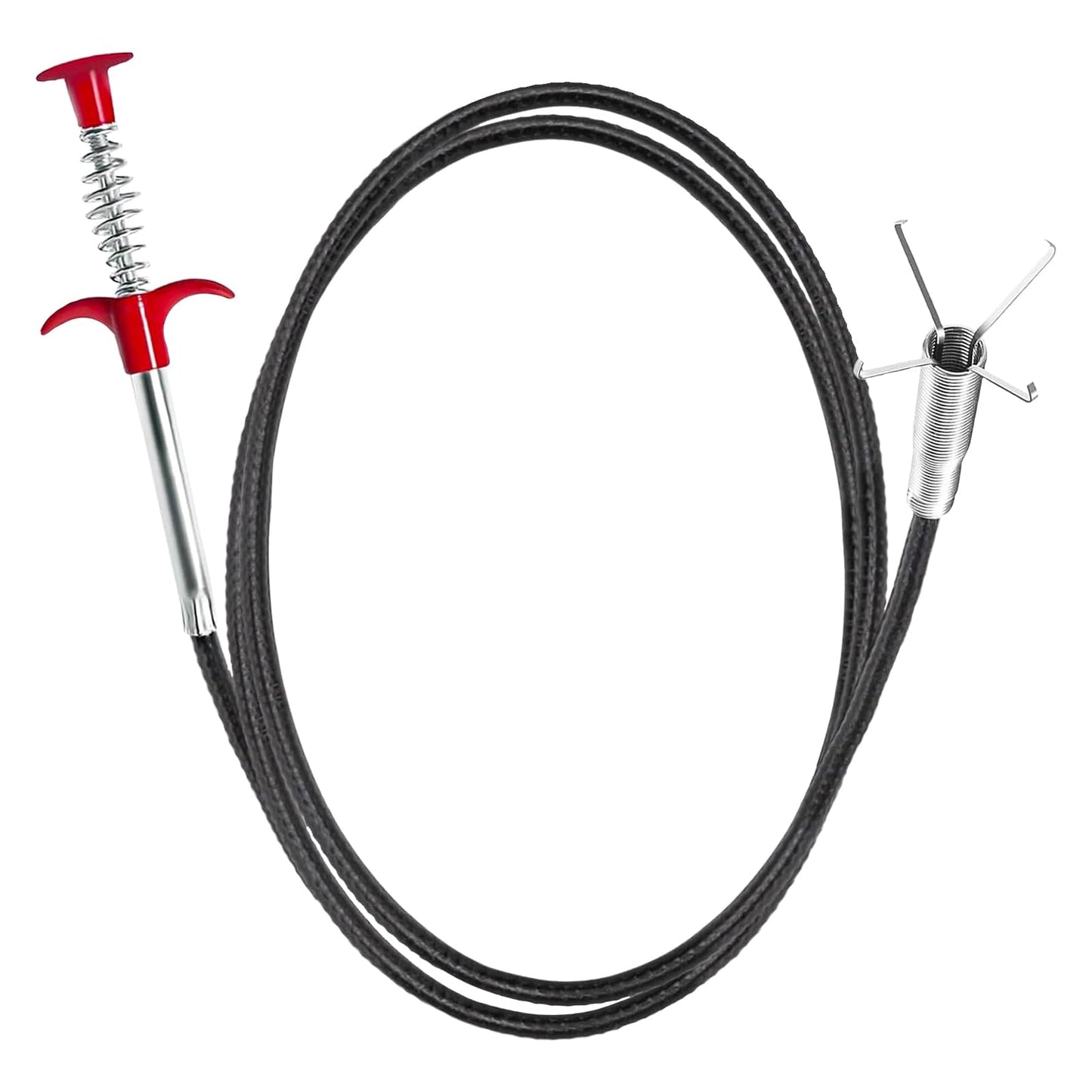 GDOMI 118" Flexible Grabber Claw Tool Reacher, Drain Snake Hair Drain Clog Remover Tool with 4 Claws Bendable Hose for Litter Pick, Home and Kitchen Sink, Drains, Toilet