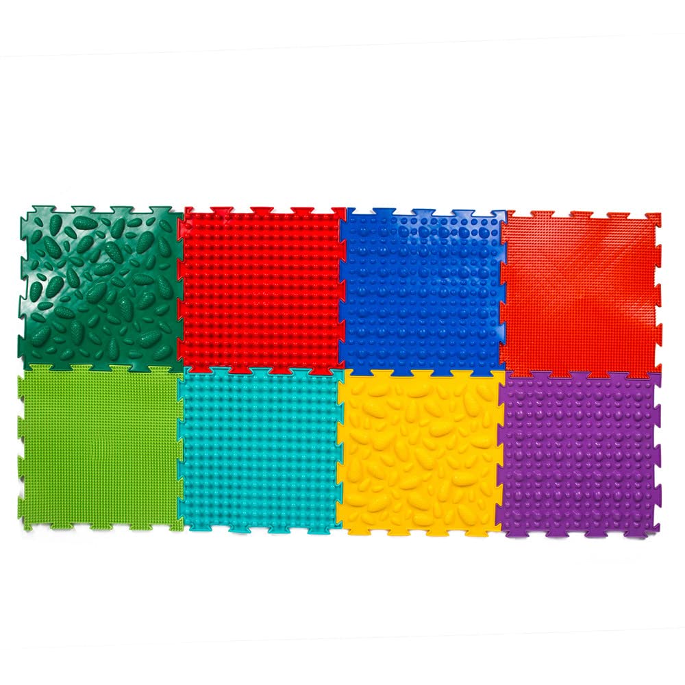 Multi-Functional Sensory Mat for Autism Therapy and Play, Featuring Puzzle Tiles and Orthopedic Massage, Module Sensory Mat, Orthopedic Puzzle Mats