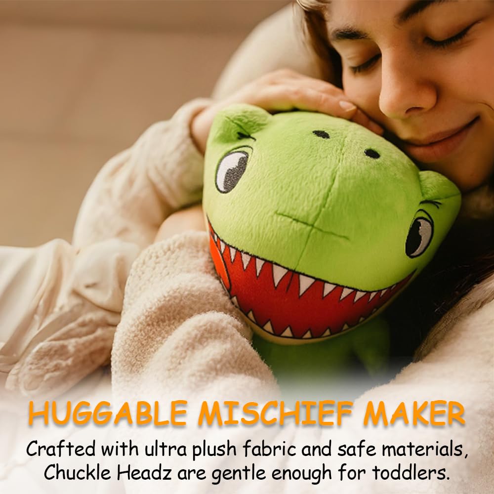 ChuckleHeadz Bulldog Plush Toy – Funny Interactive Animal Plushie with Silly Giggling, Laughing, and Farting Sounds, Hilarious Prank Gag Gift