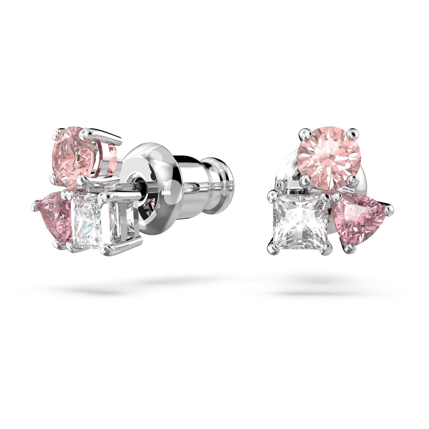 SWAROVSKI Attract earrings, Multicolored, Rhodium Finish