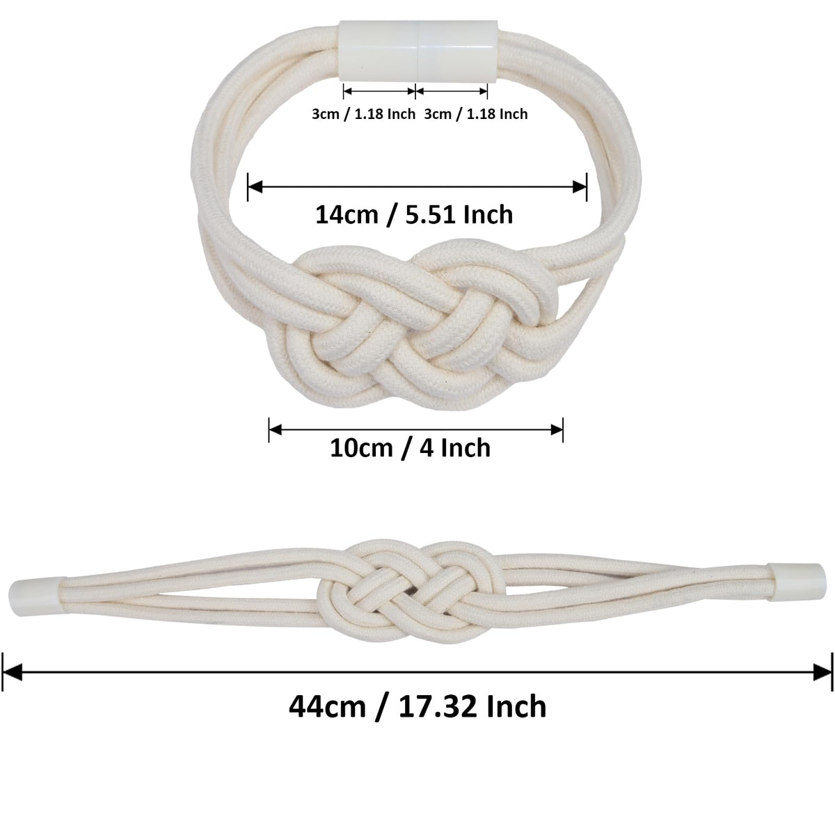 4 Pack Magnetic Curtain Tiebacks