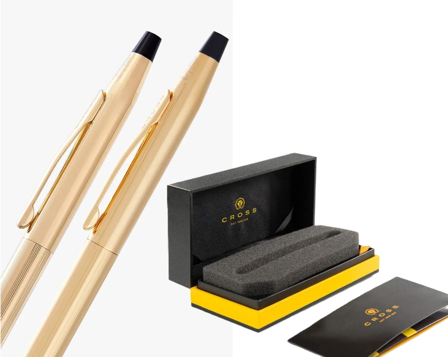 Cross Classic Century 23KT Gold Plated Ballpoint Pen & 0.7MM Mechanical Pencil Set.