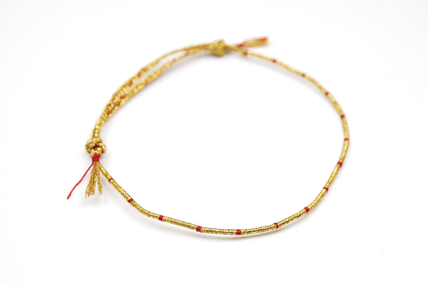 CCNMADE Wish Thread Bracelet Gift for Mom Girlfriend Boyfriend BF Couple Gold Dragon 11.8" (Gold&Red)