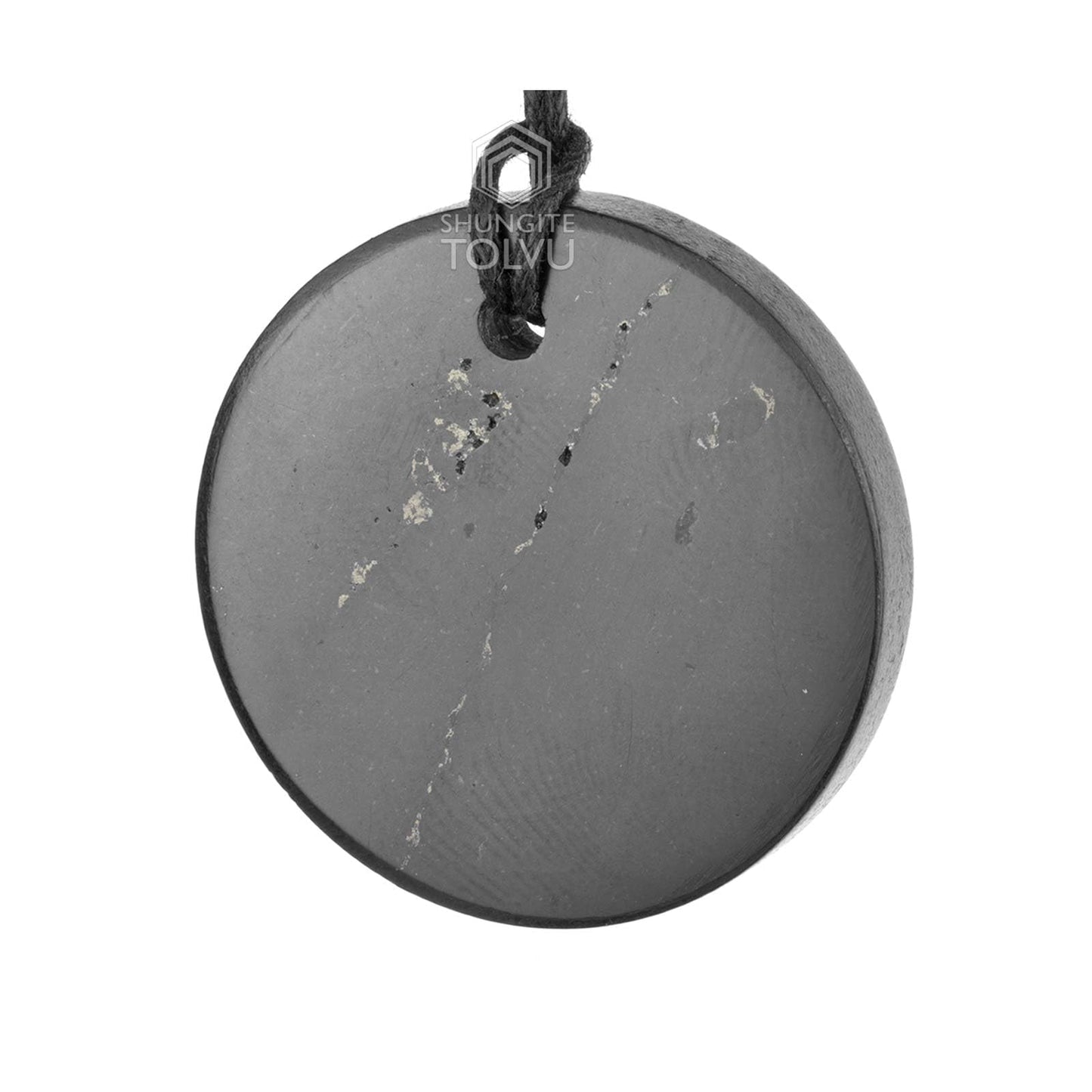 Shungite Pendant "Vitality" - Made of Authentic black Russian shungite stone - Handmade - TOLVU