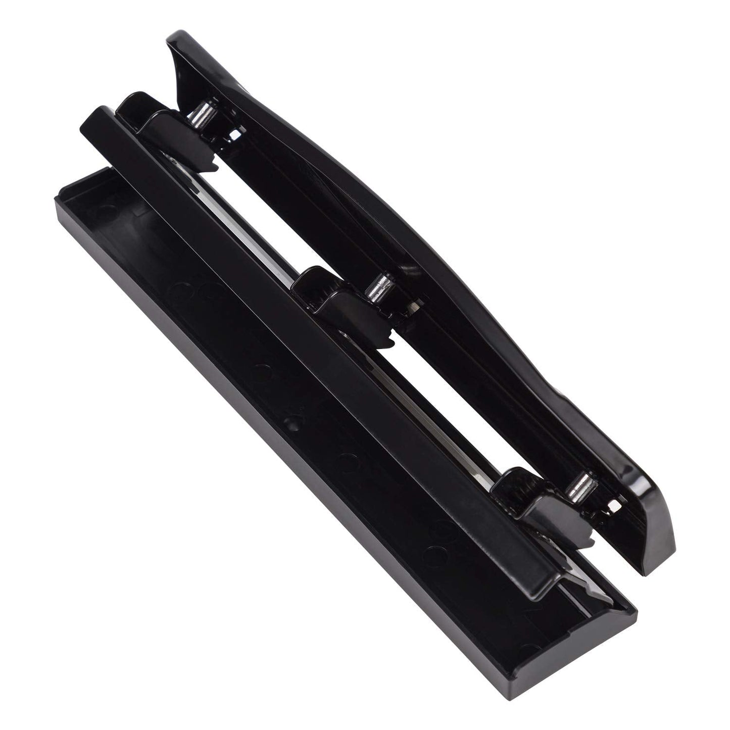 Amazon Basics 3 Hole Punch, 10 Sheet Capacity, Black, Easy-Clean Tray