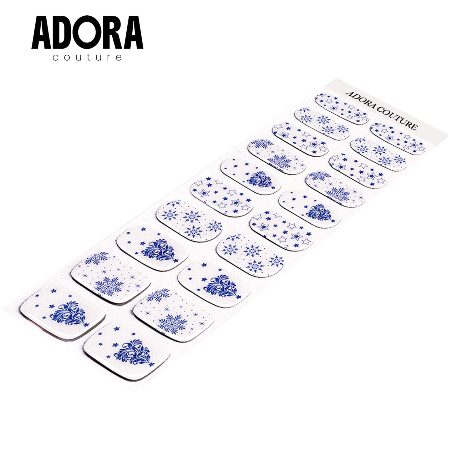 Semi-Cured Gel Nail Strips - 20 Salon-Quality Gel Sticker with UV Light Required, Long Lasting, Easy Application & Removal, Includes Prep Pad, Nail File, Wooden Stick (Frosted Porcelain)