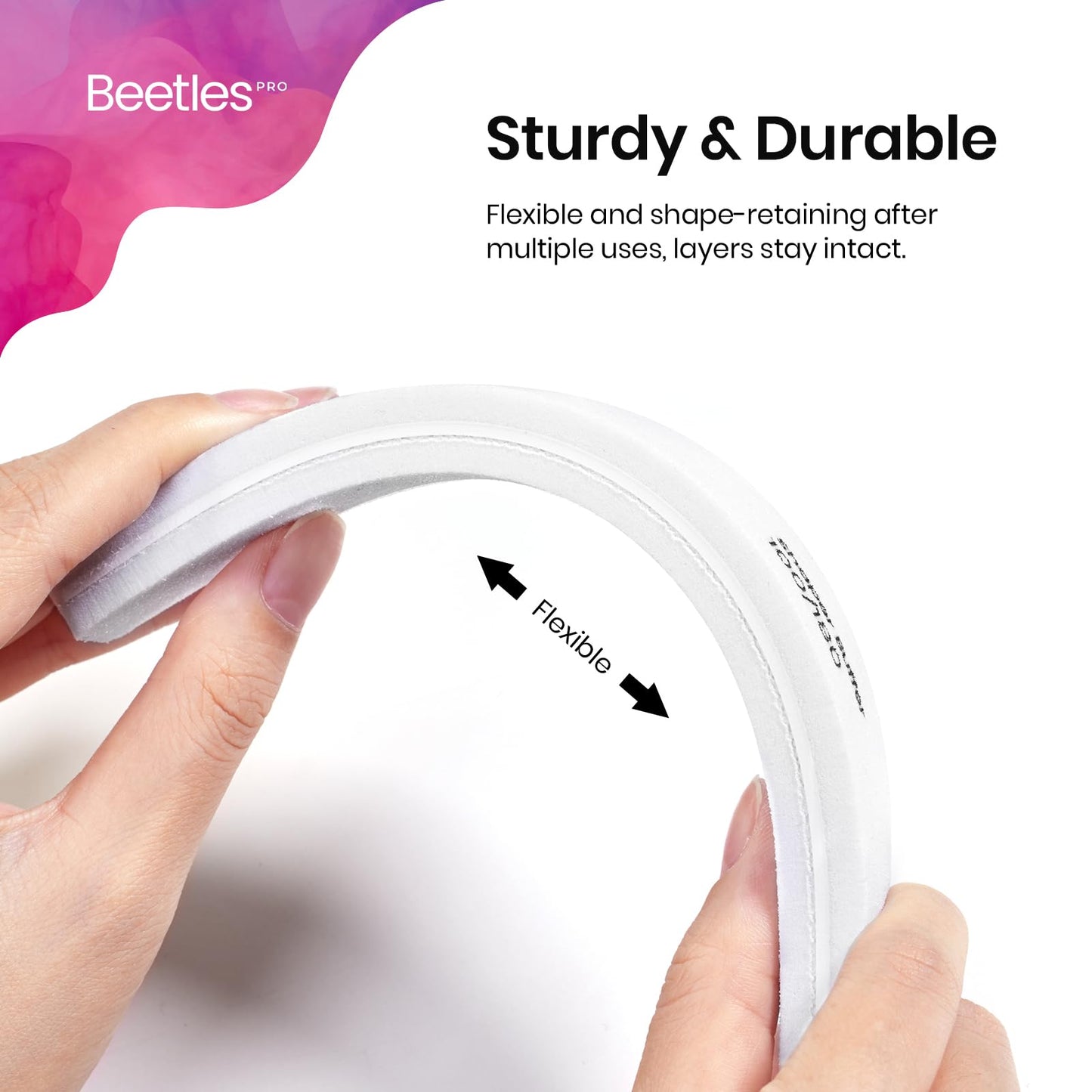 Beetles Pro Nail File Nail Buffer, 52 pcs Sponge File and Buffers for Natural Nails, Double Sides Emery Boards for Nails, Nail Buffer and Shine Kit Nail Filer, 100/180 Grit Nail Files Fingernail Files