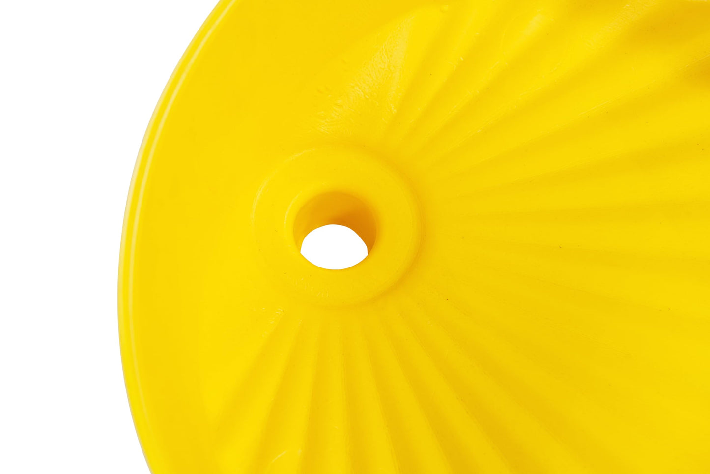 Eagle 1660 Drum Funnel – 18" Diameter, Yellow HDPE, Fits 30 & 55 Gallon Drums, 6" Side Walls to Reduce Splashing, Spout Fits 2" NPT Bung, Durable & Chemical-Resistant – Made in the USA