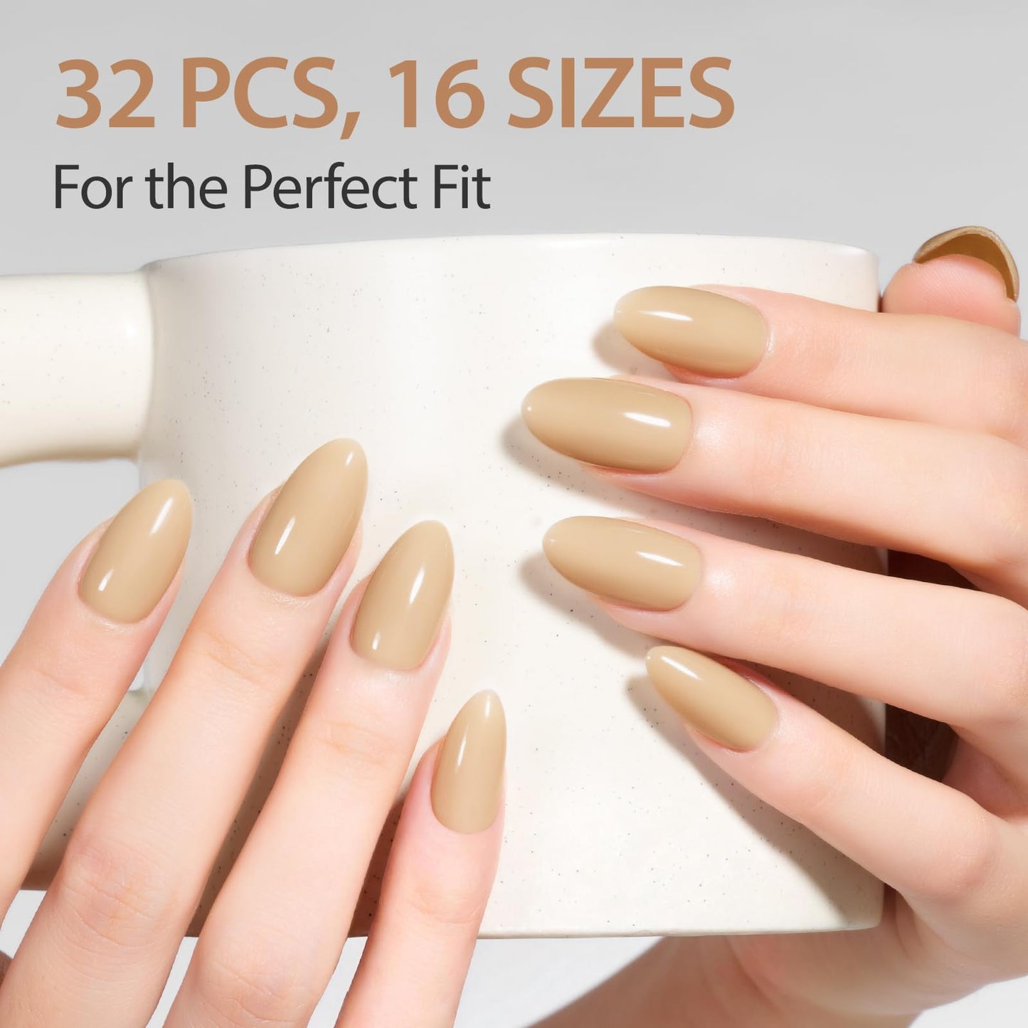 Makartt Semi Cured Gel Nail Strips Kit 2 Packs – Real Gel, Hema & TPO Free, 16 Sizes Anti-Lift Fit, UV Light Required, Salon Quality, Long Lasting, Includes Dual-Ended Tool & Prep Kit (Soft Nude)