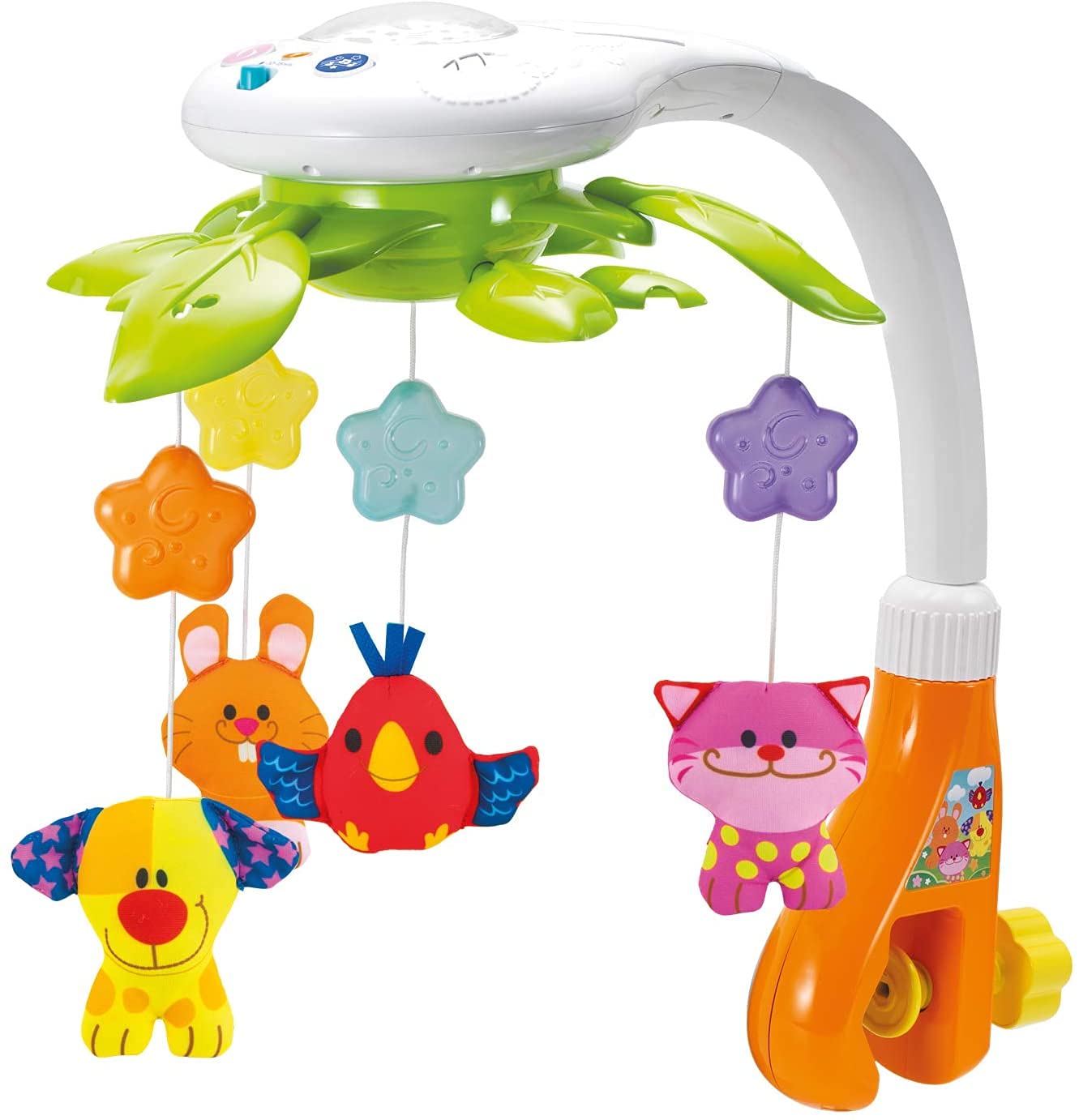 Baby Crib Mobile with Music and Lights - Rotating Musical Mobile for Crib with Star Projector, Calming Lullabies, Nature Sounds - Nursery Crib Toys for Newborn Boys and Girls Ages 0-5 Months