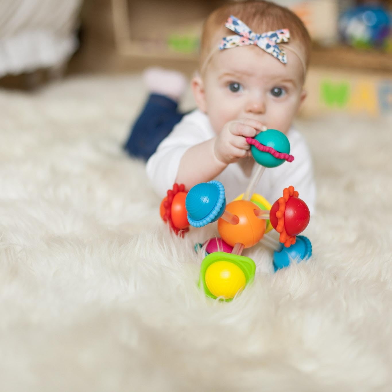 Fat Brain Toys Wimzle, Sensory, Fidget Toys for Toddlers, Babies 6 Months+