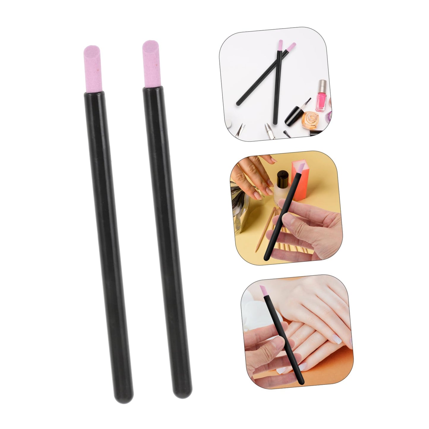 FOMIYES Nail Art Polishing Pen Set 5pcs Nail Corrector Pens Dead Skin Remover for Manicure