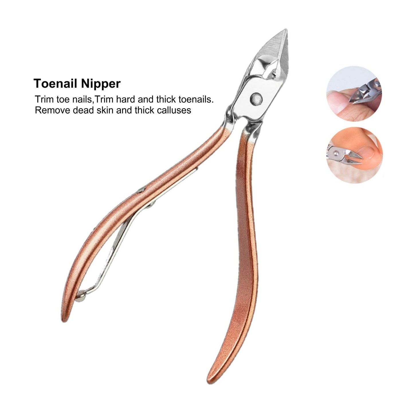 Professional Manicure Pedicure Stainless Set - Erkangsm 18 in 1 Manicure Pedicure Grooming Kit,Nail Clippers,Toenails Scissors,Ear Pick,Nail Tools with PU Leather Travel Case (Pink)