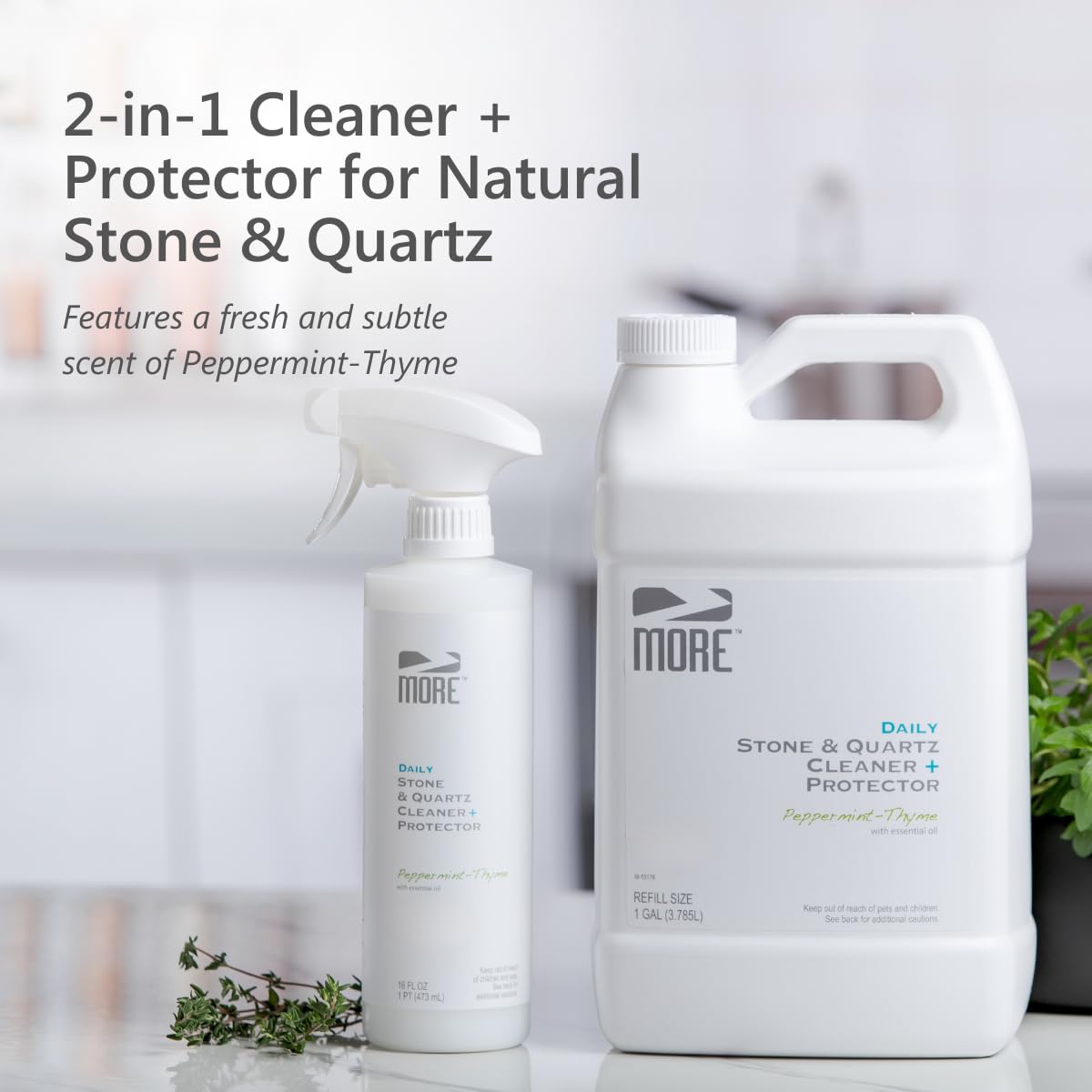 MORE Stone & Quartz Cleaner + Protector (144 Fl Oz)