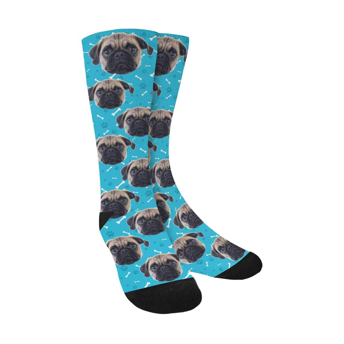 Custom Personalized Tie Dye Socks With Face - Funny Customized Socks for Men and Women Dog Lovers