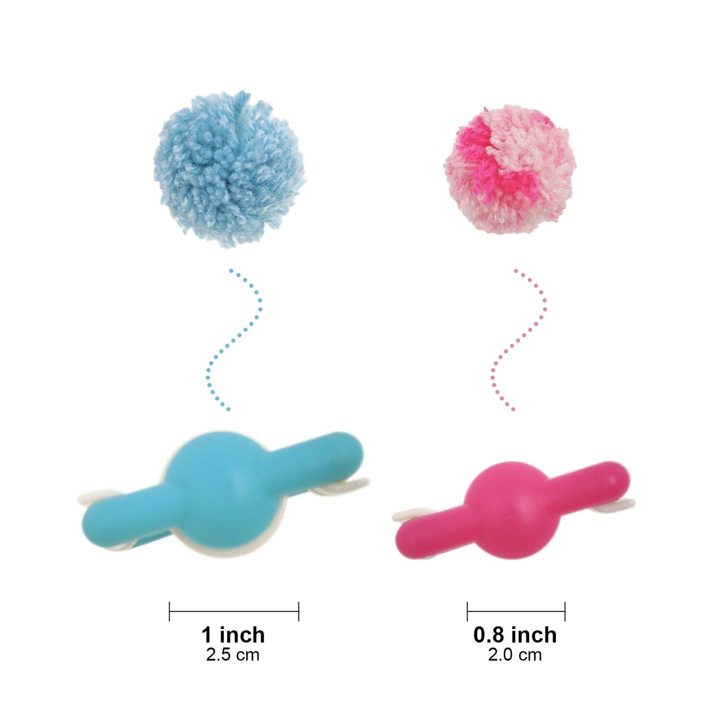 Hand U Journey Pom-Pom Maker 6 Sizes Pompom Maker Tool Set for Fluff Ball Weave DIY Wool Yarn Knitting Craft Project for