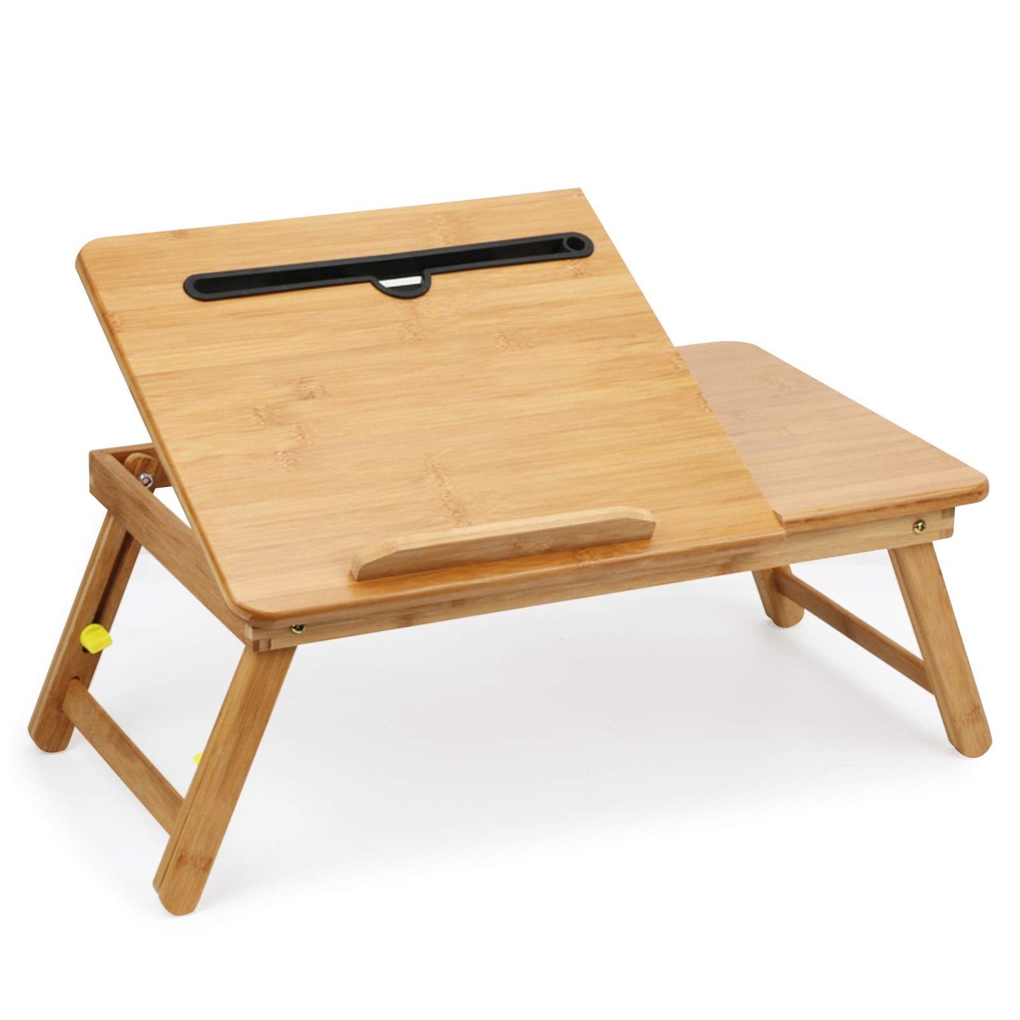 SOFFRIA Lap Desk Bamboo Bed Tray Table Fits up to 17.7 Inch Foldable Laptop Desk for Breakfast Homework Study Reading Eating Food Tray Table