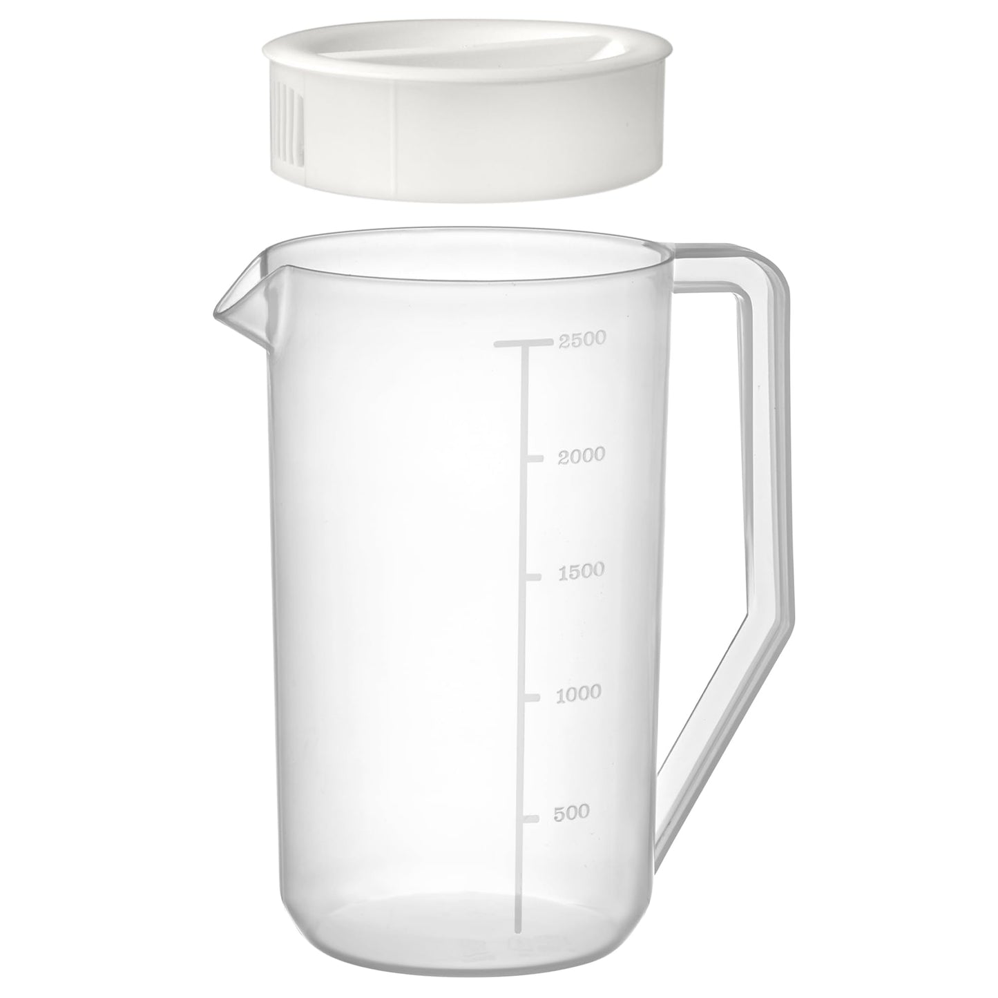 Amazing Abby - Kitchen Party - 2-Quart Plastic Pitcher (1-Pack), Unbreakable Water Pitcher with Lid, BPA-Free, Heat-Resistant, Dishwasher-Safe, Great for Both Iced and Hot Drinks, Indoors and Outdoors